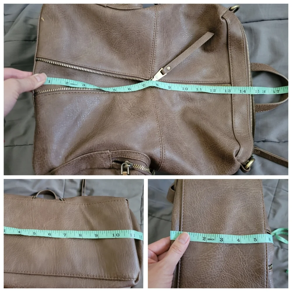 ✨️HP✨️MMS Design Studio | Women's Brown Vegan Leather Backpack (OS) - Picture 15 of 15